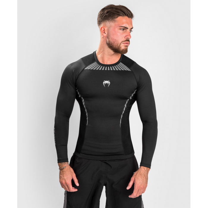 Рашгард - Venum JAWS 2.0 LONG SLEEVES RASHGUARD - Black/White​